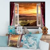 Open Window to Rural Landscape