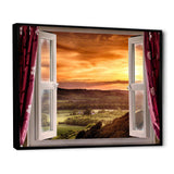 Open Window to Rural Landscape
