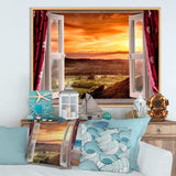 Open Window to Rural Landscape