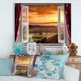 Open Window to Rural Landscape