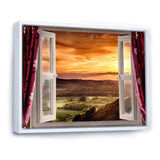Open Window to Rural Landscape
