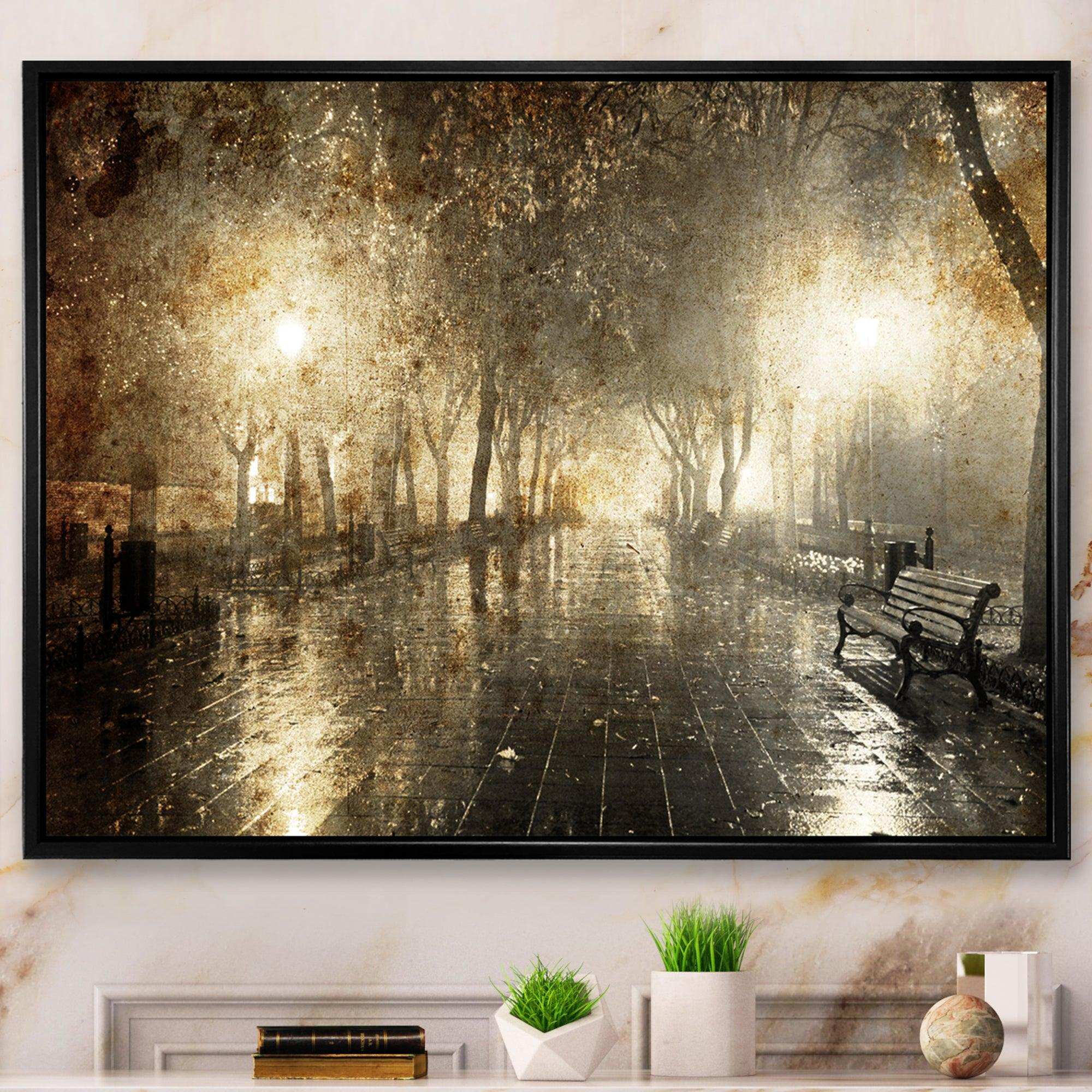 Night Alley with Lights