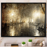 Night Alley with Lights