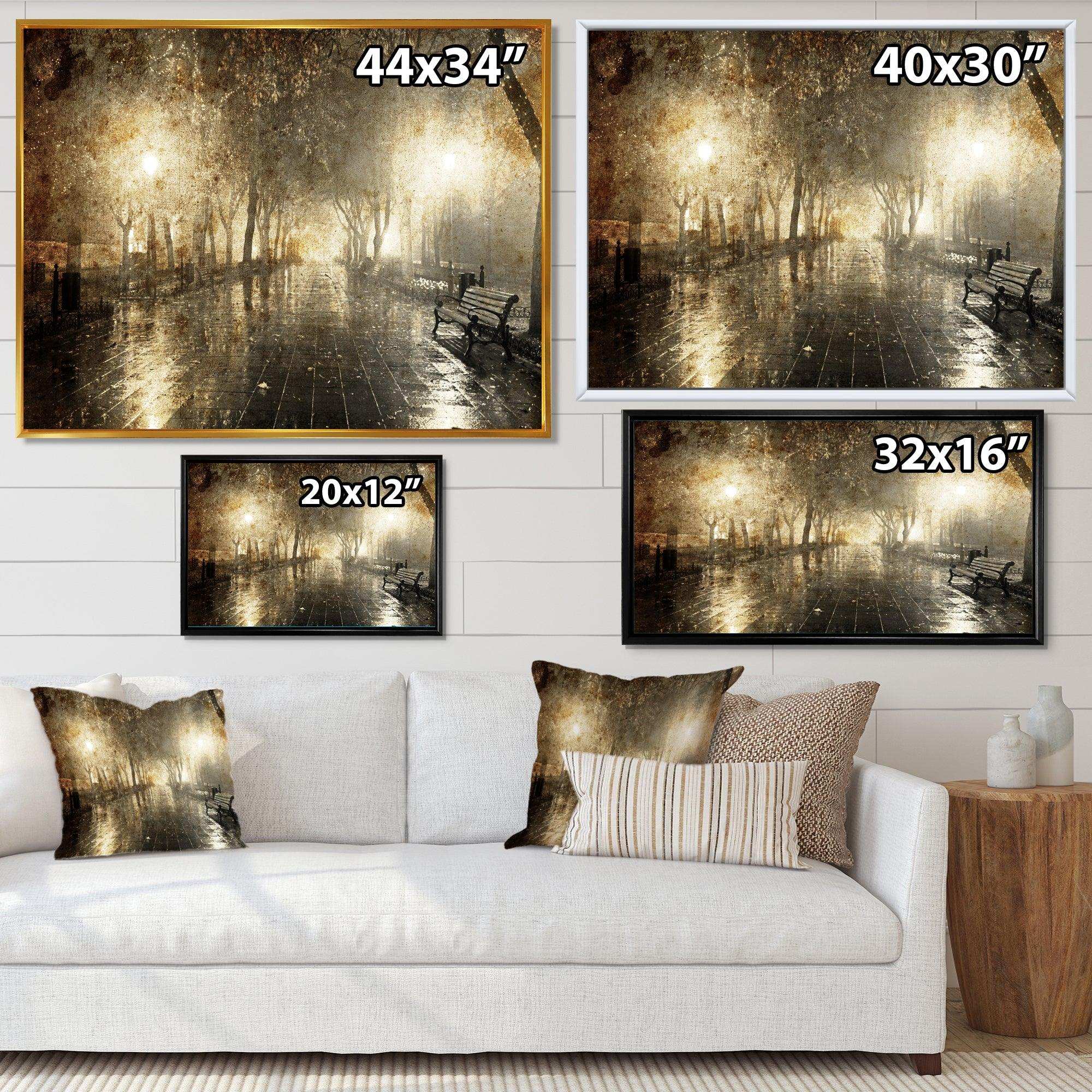 Night Alley with Lights