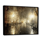 Night Alley with Lights