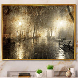 Night Alley with Lights