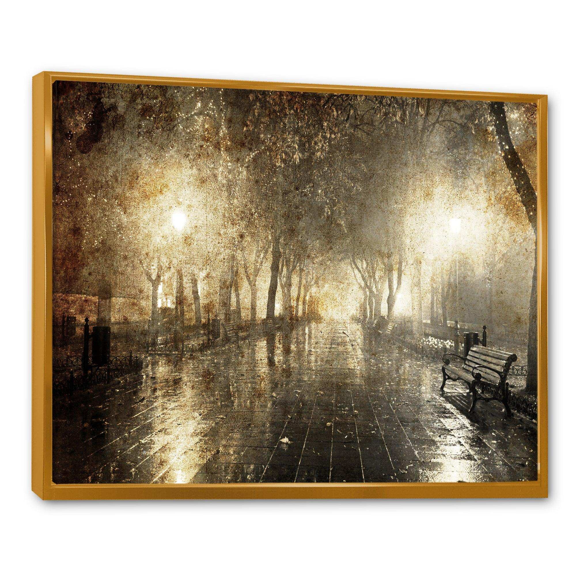 Night Alley with Lights