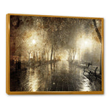 Night Alley with Lights