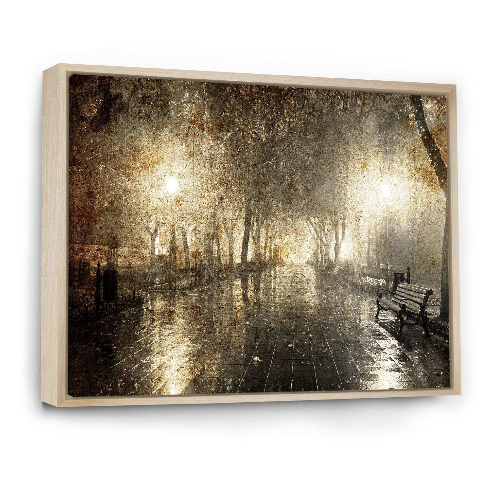 Night Alley with Lights