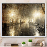 Night Alley with Lights