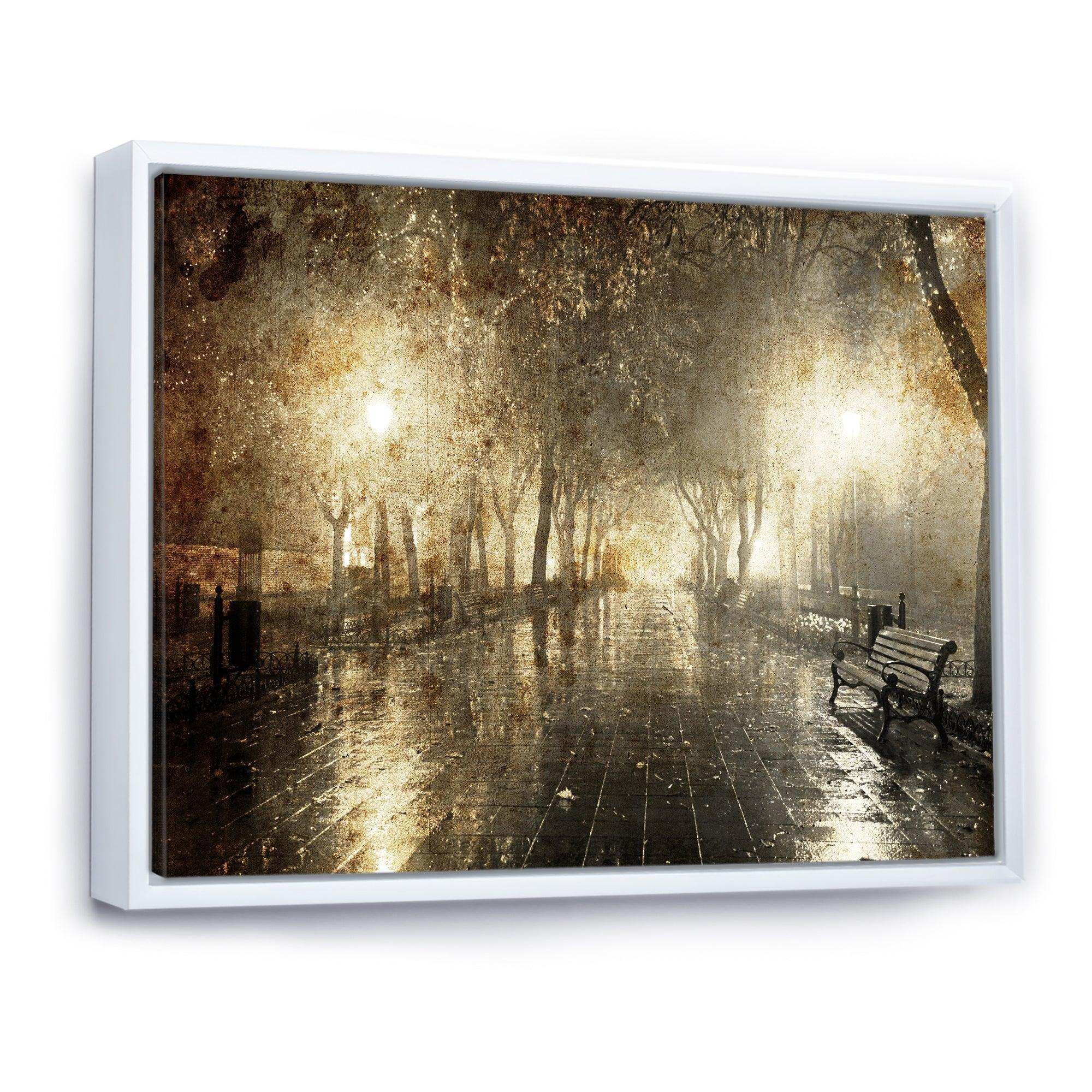 Night Alley with Lights