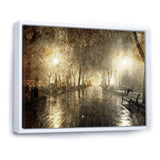 Night Alley with Lights