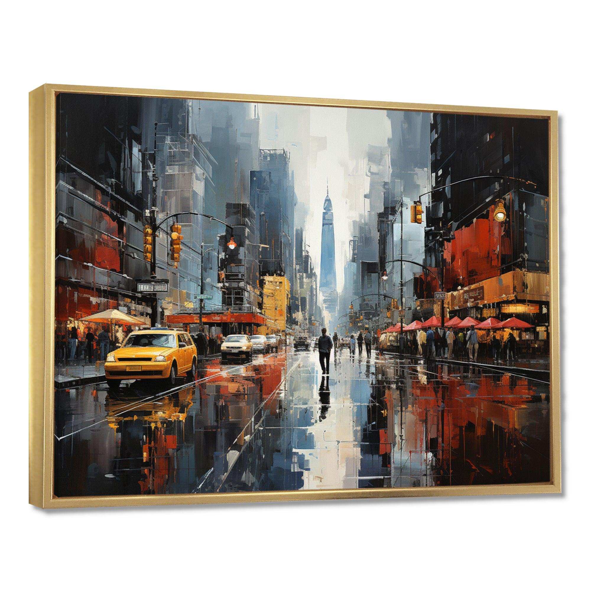Cityscape Collage VI - Abstract Canvas Wall Art