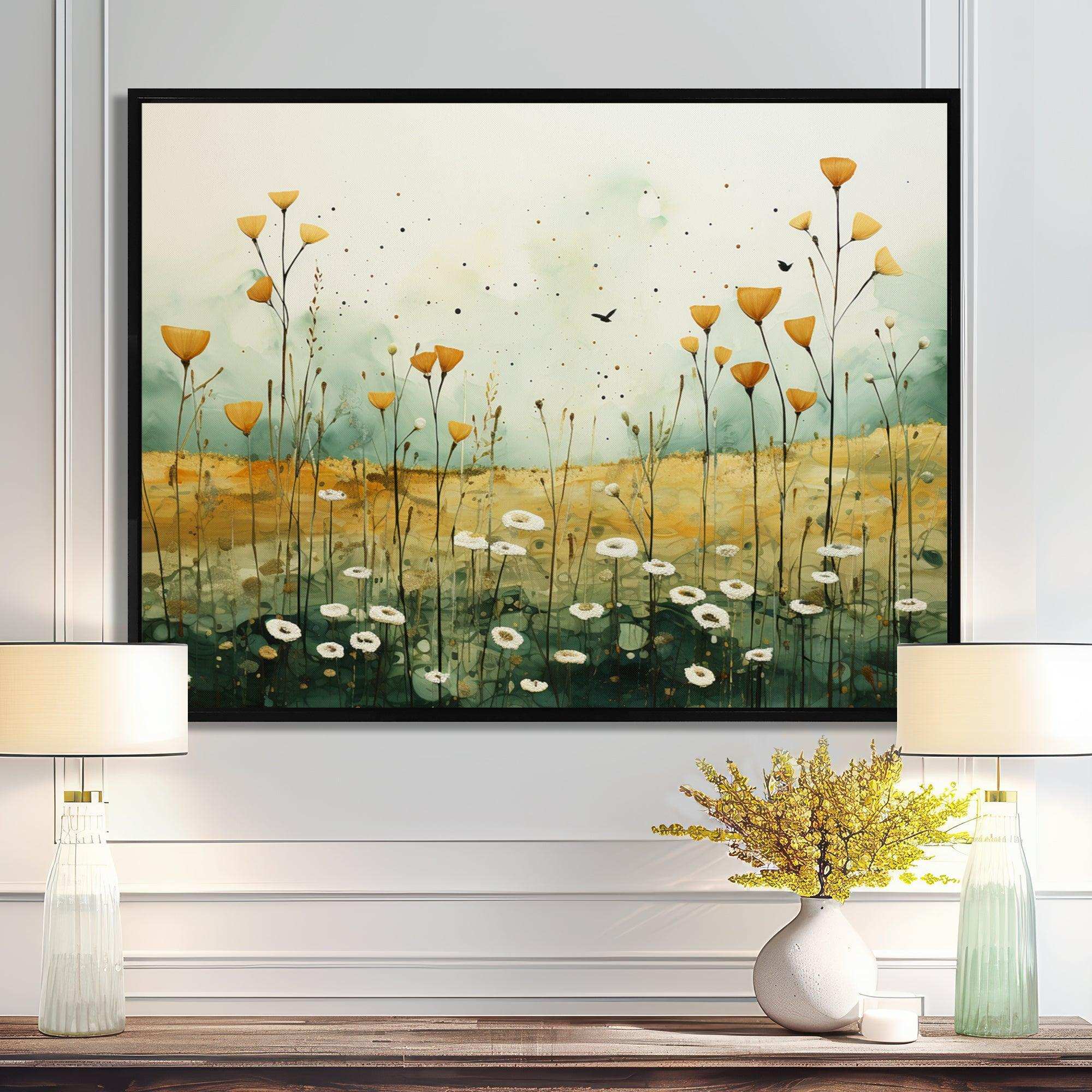 Whispering Meadows I - Abstract Canvas Wall Art