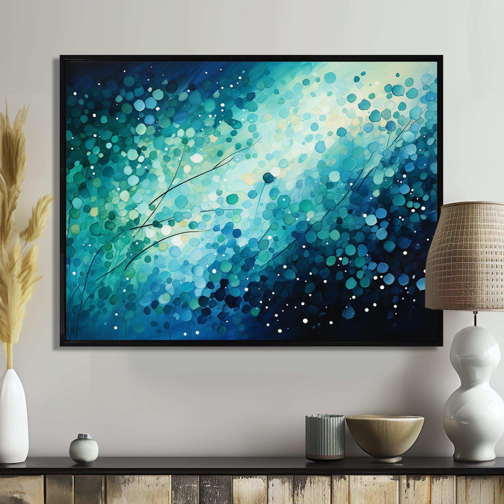 Turquoise Tranquility IX - Landscapes Canvas Wall Art