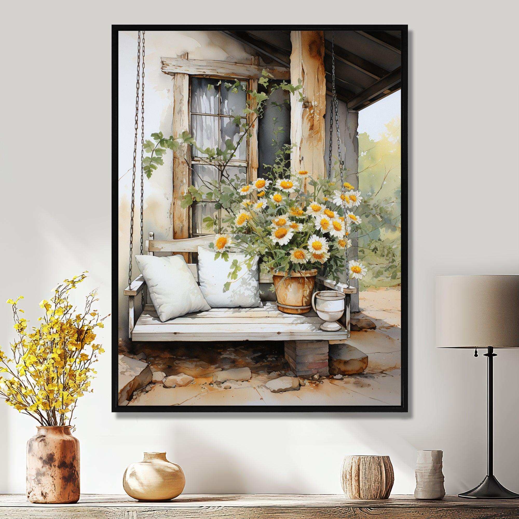 Farmhouse Gentle Breeze III - Landscapes Canvas Wall Art