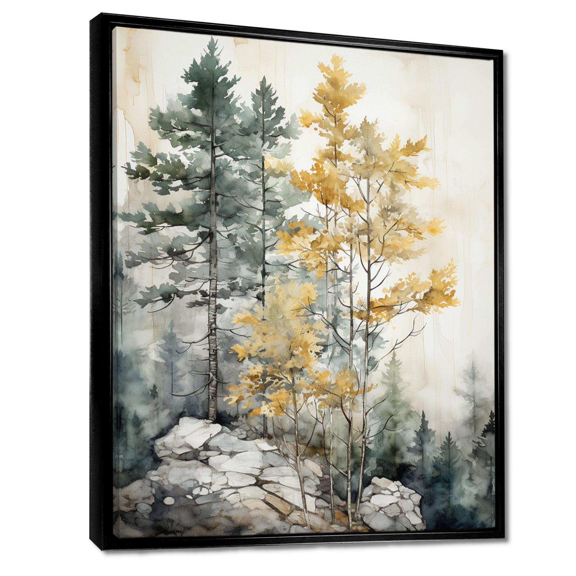 Forest Minimalism Guardians II - Landscapes Canvas Wall Art