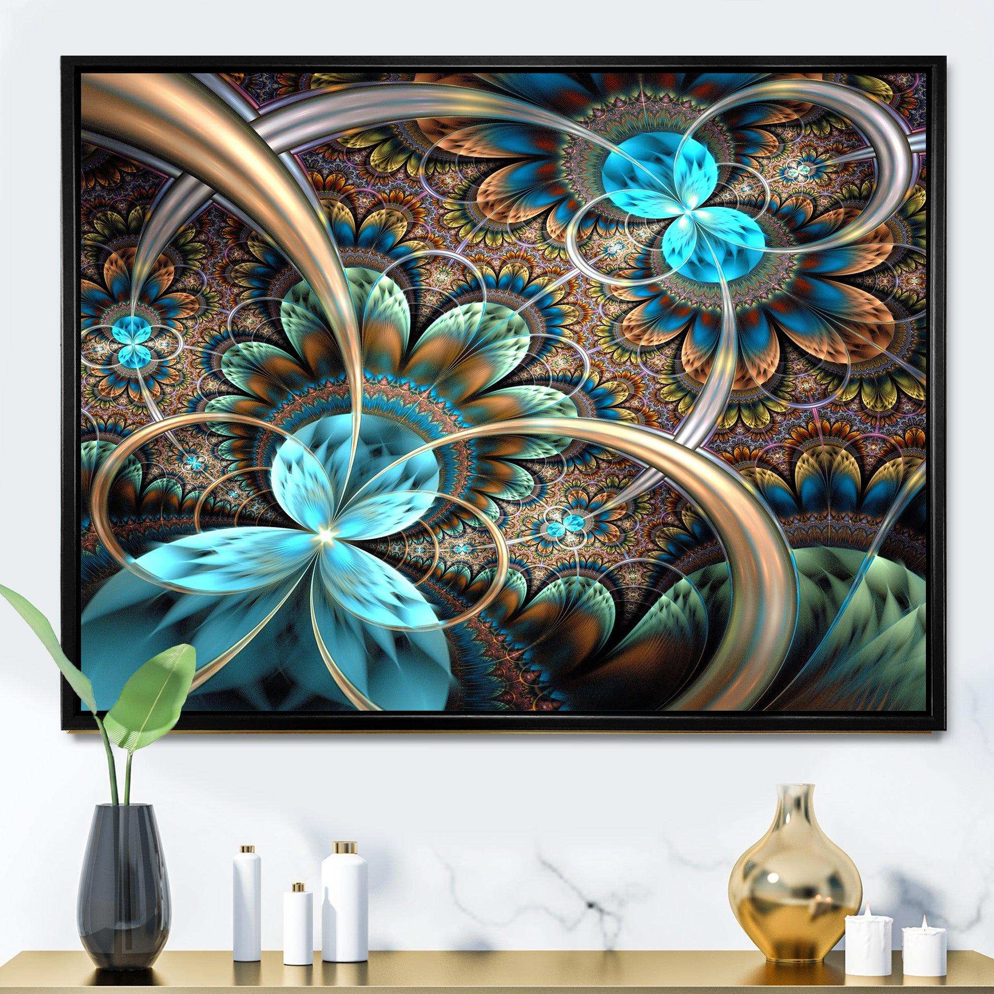 Light Blue Fractal Flower