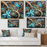 Light Blue Fractal Flower