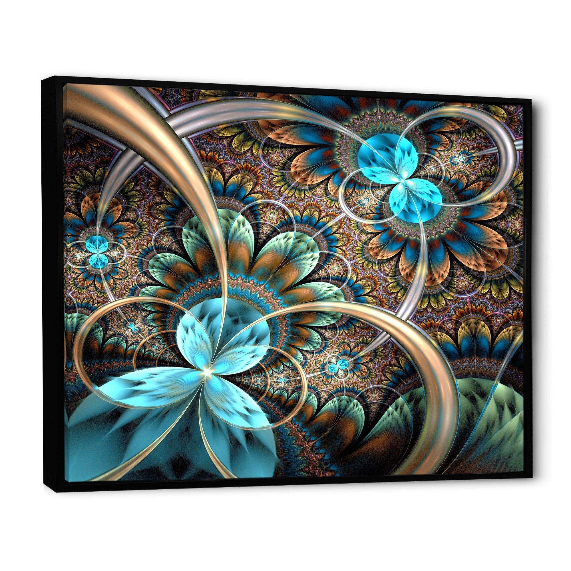 Light Blue Fractal Flower