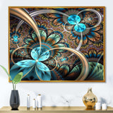 Light Blue Fractal Flower