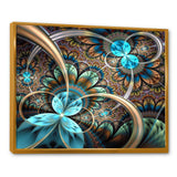 Light Blue Fractal Flower