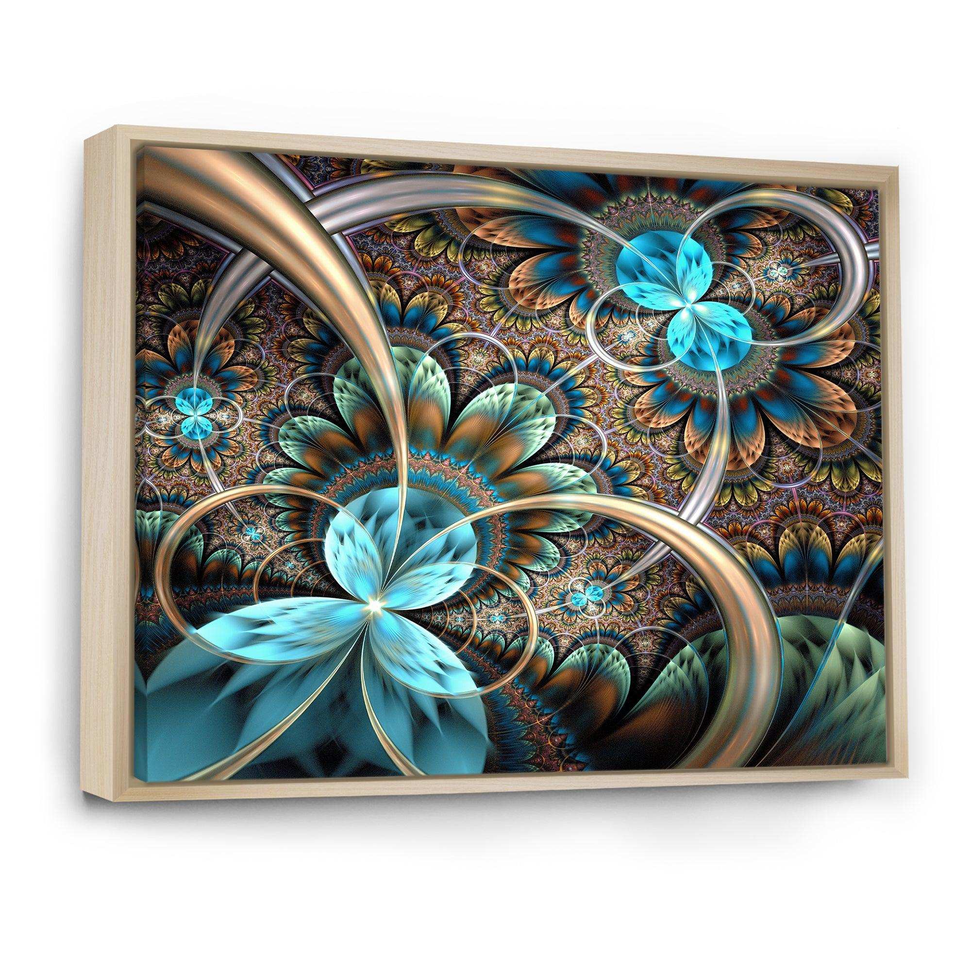 Light Blue Fractal Flower