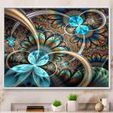 Light Blue Fractal Flower