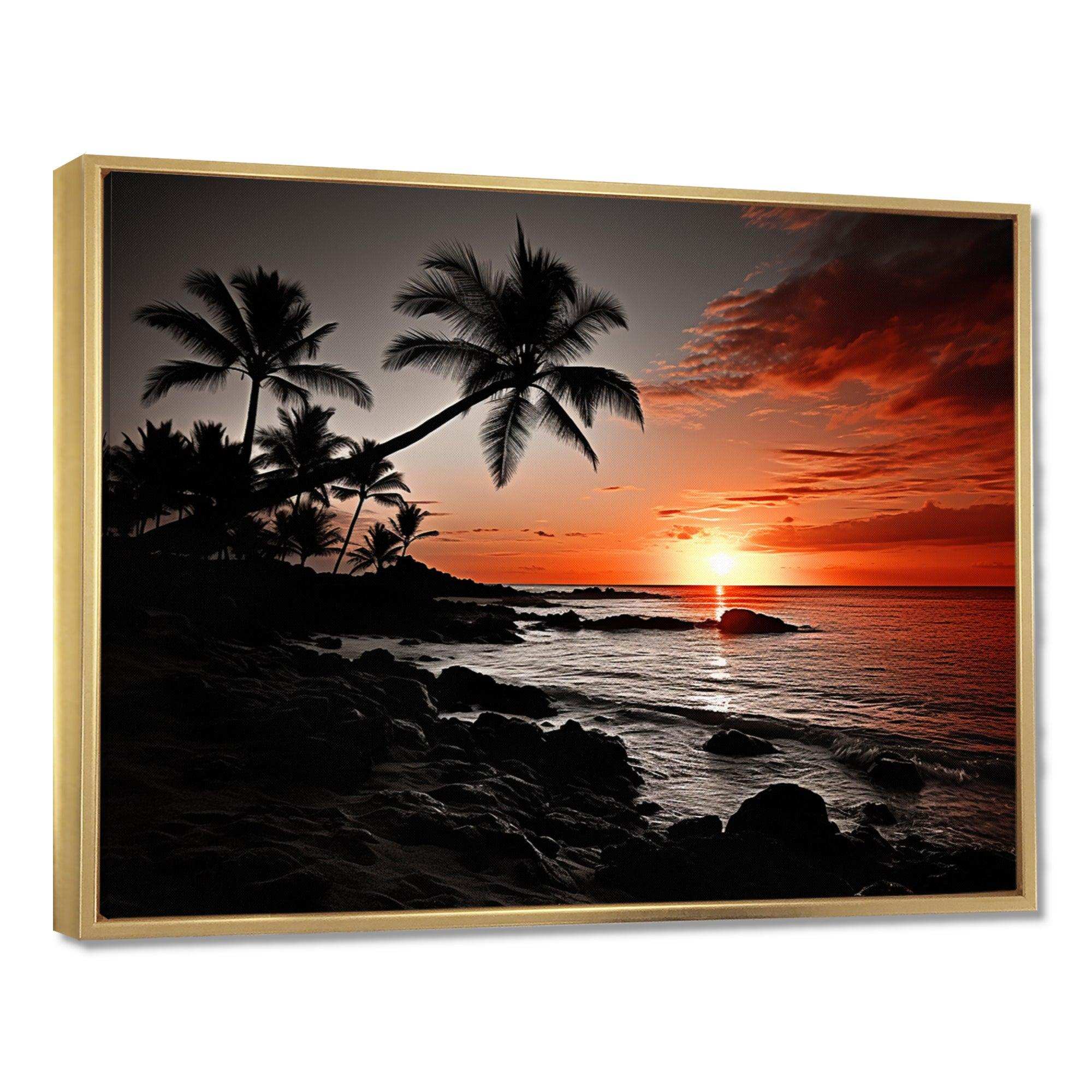Hawaii Sunset Serenade I - Landscapes Canvas Wall Art