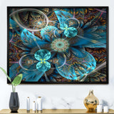 Fractal Blue Flowers