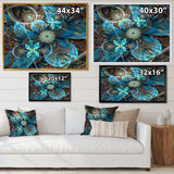 Fractal Blue Flowers