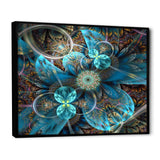 Fractal Blue Flowers