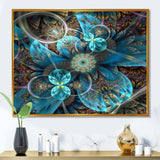 Fractal Blue Flowers