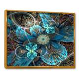 Fractal Blue Flowers