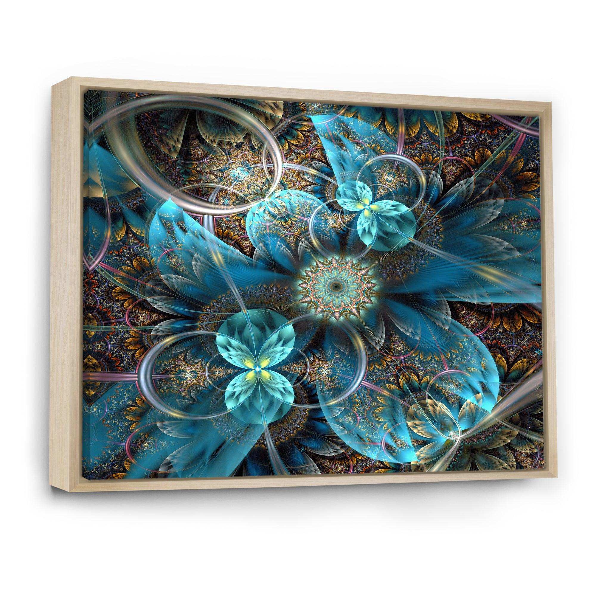 Fractal Blue Flowers