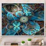 Fractal Blue Flowers