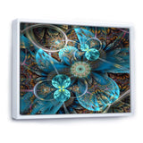 Fractal Blue Flowers