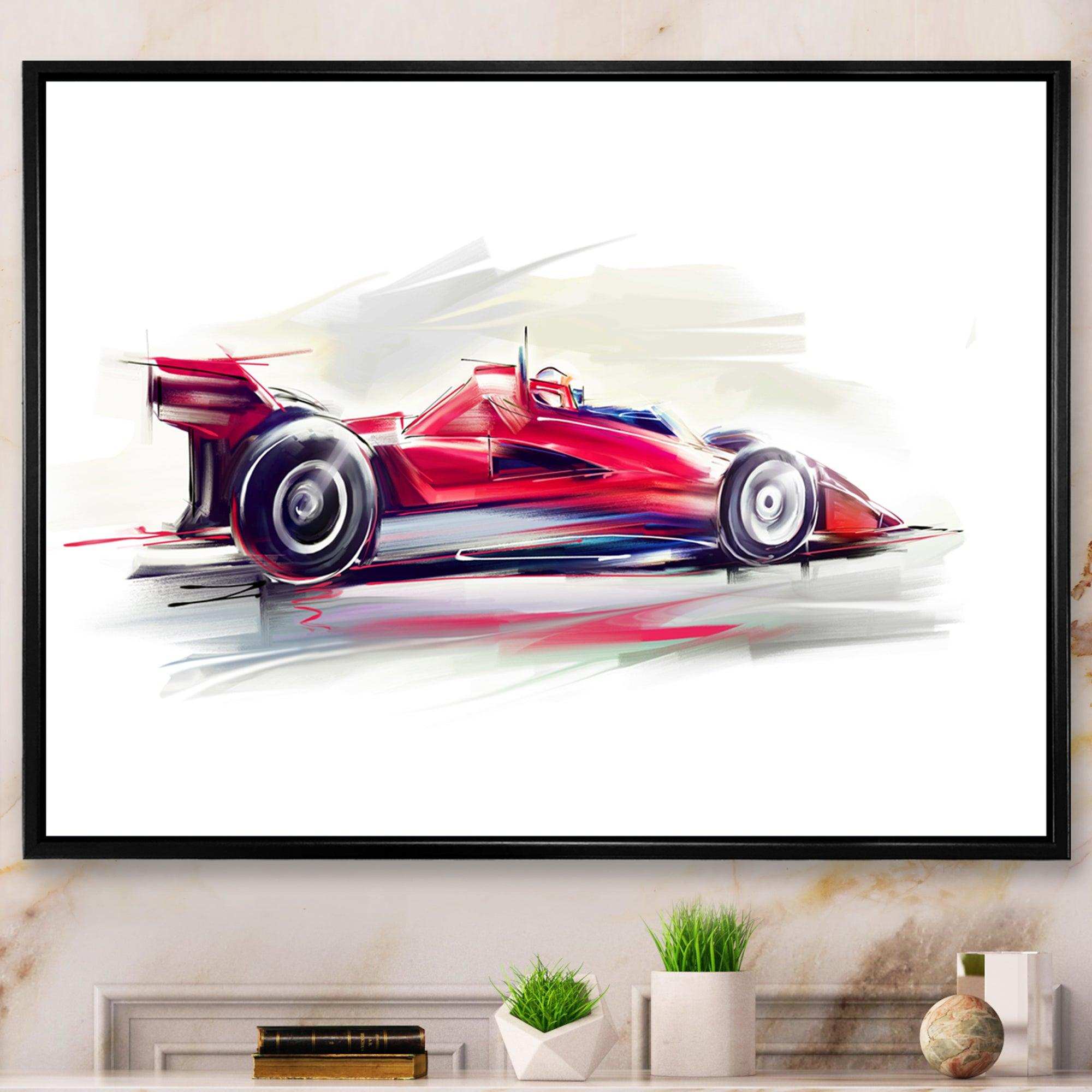Red Formula One Car