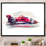 Red Formula One Car