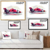 Red Formula One Car