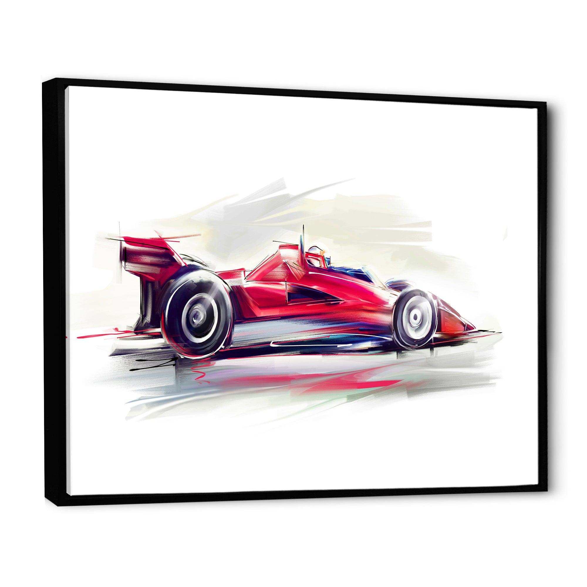 Red Formula One Car