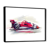 Red Formula One Car