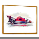 Red Formula One Car