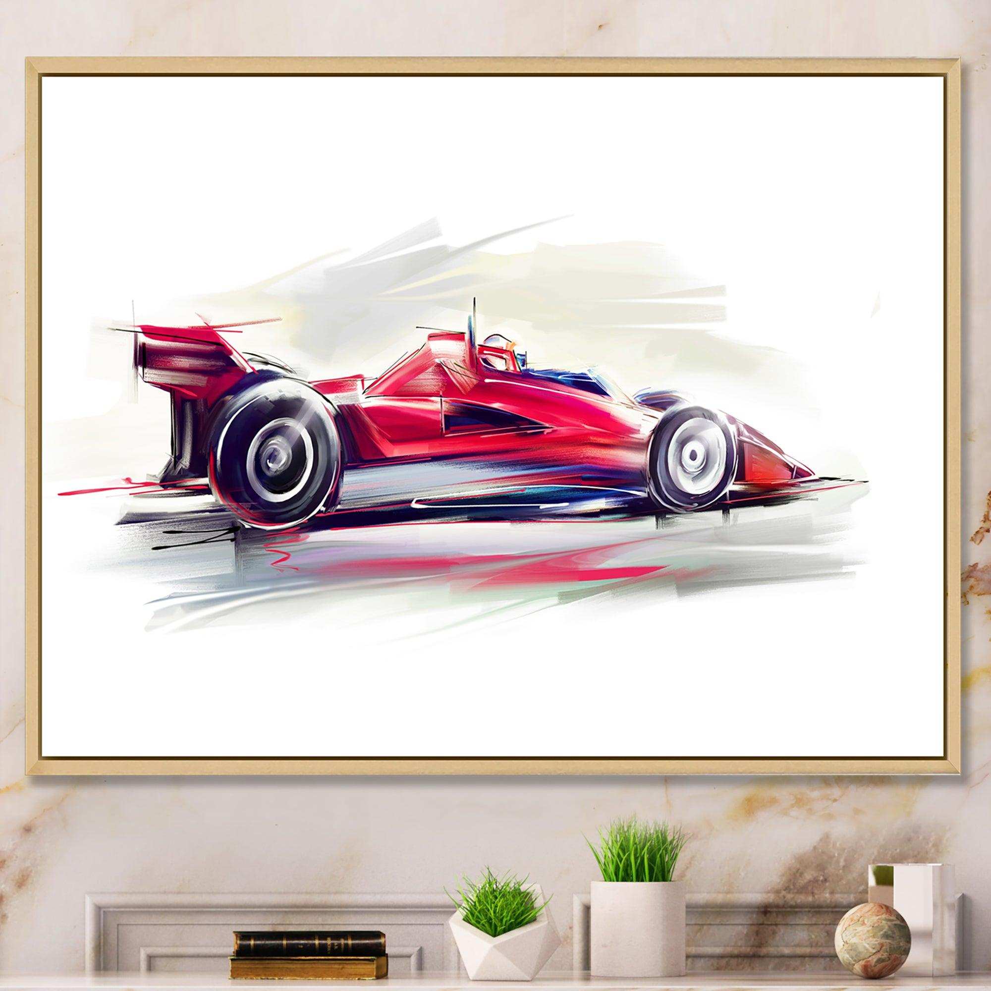 Red Formula One Car