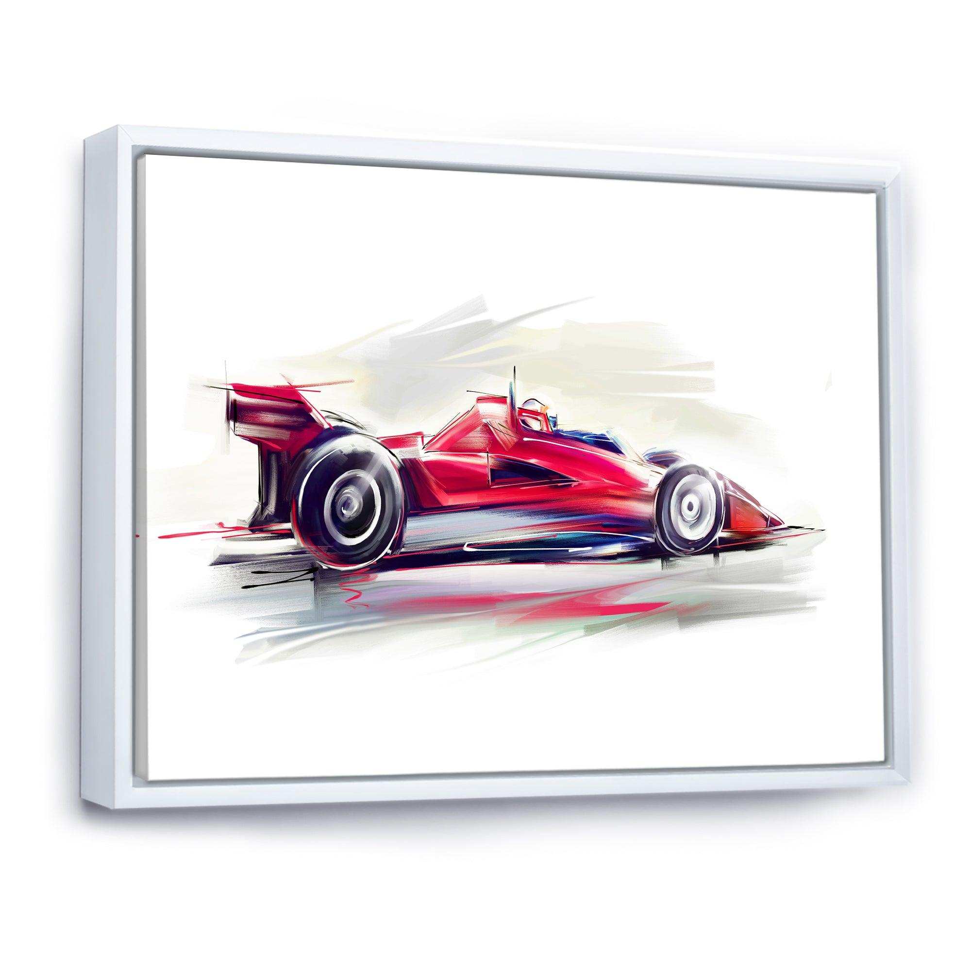 Red Formula One Car