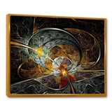 Symmetrical Yellow Digital Art Flower