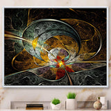Symmetrical Yellow Digital Art Flower