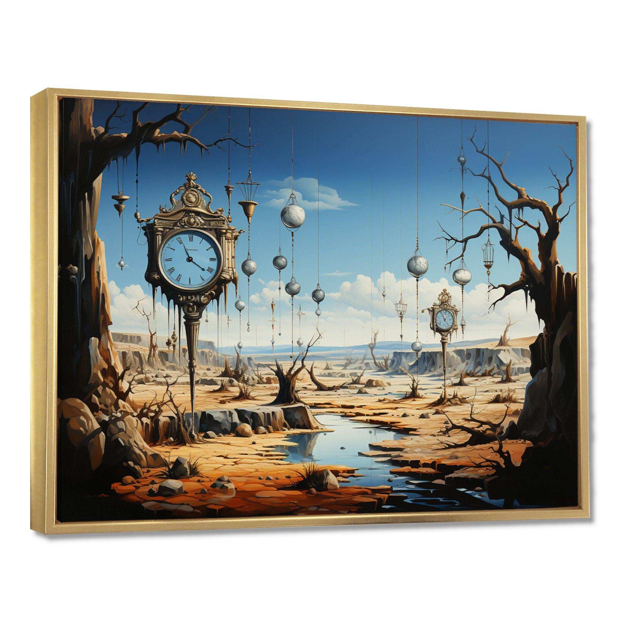 Masterpiece The Persistence Of Memory Surrealism II - Landscapes Canvas Wall Art