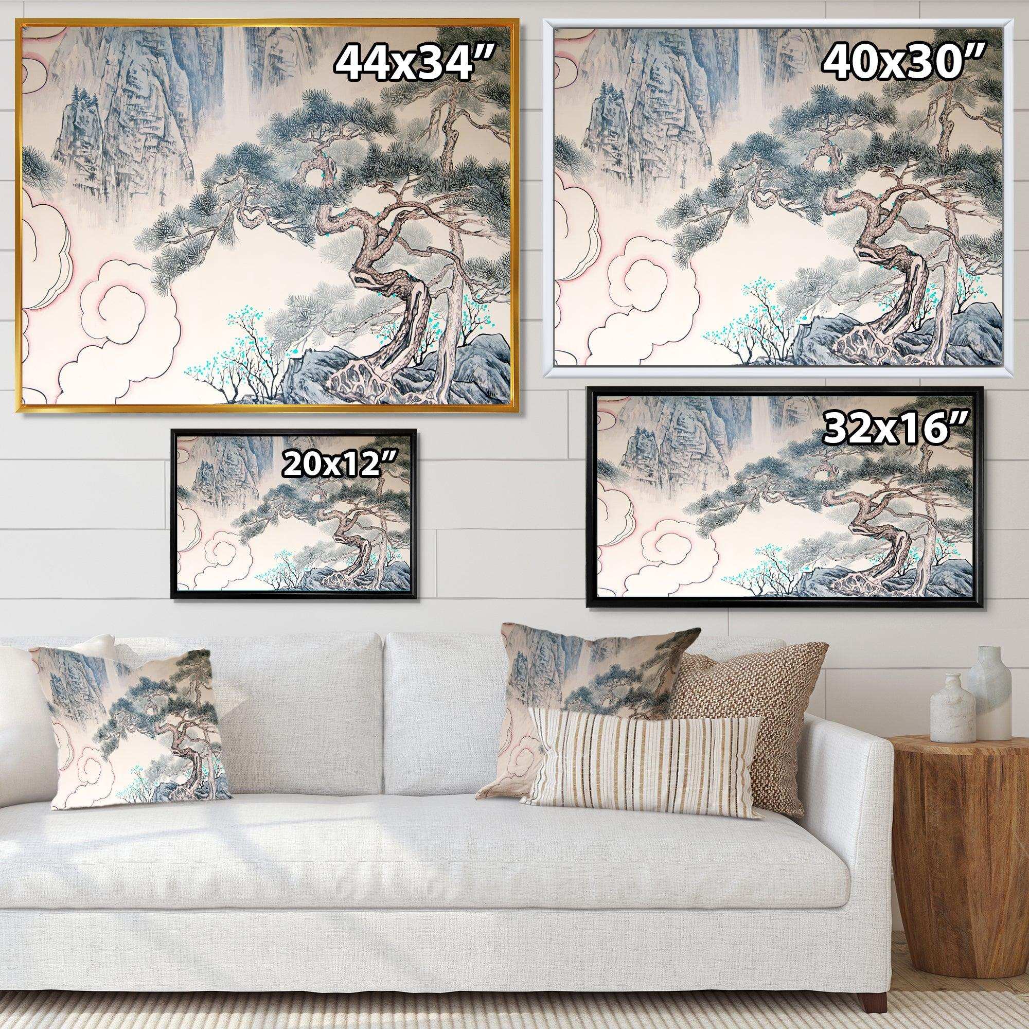 Chinese Blue Tree Art