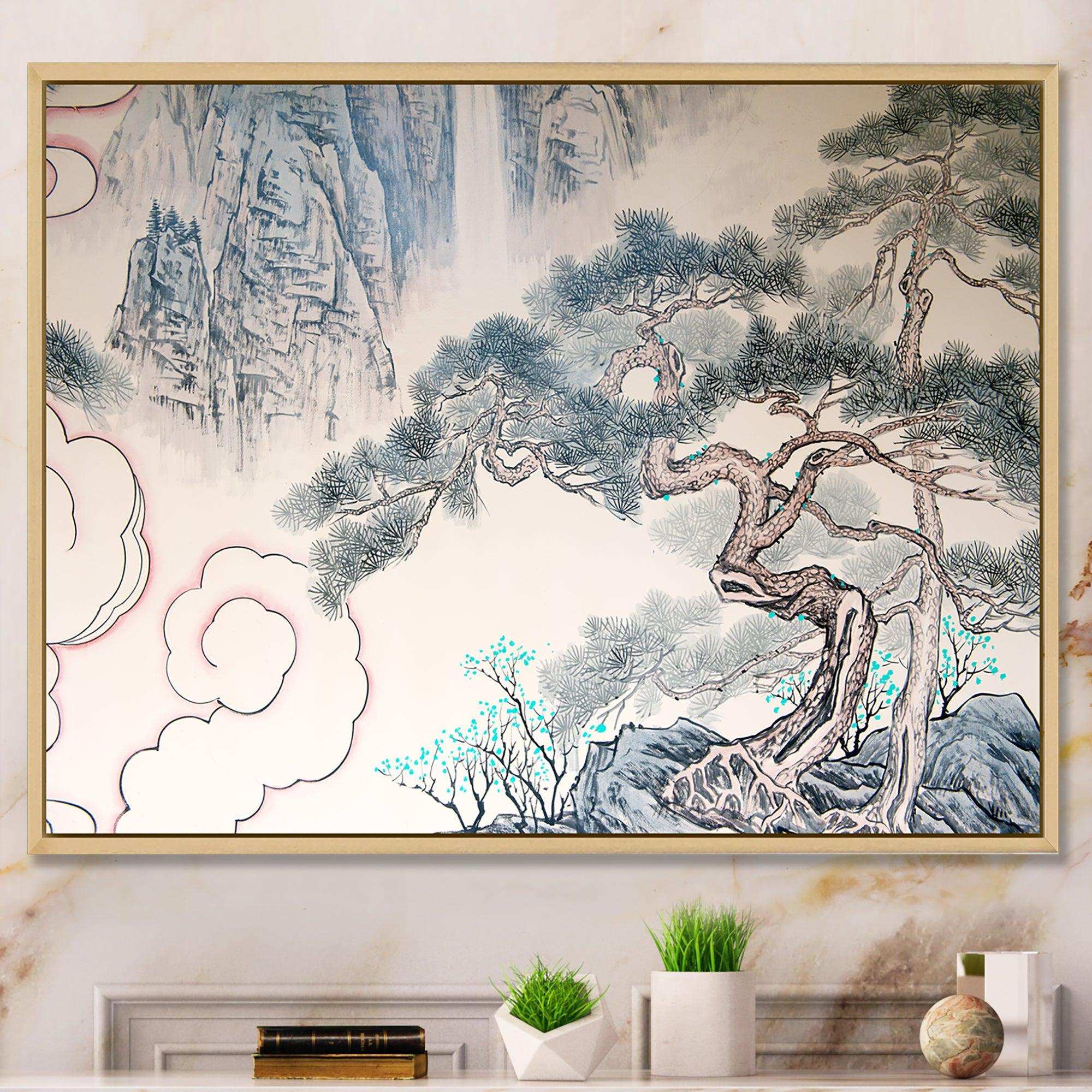 Chinese Blue Tree Art